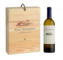Pazo Señorans 2023, 0,75 litros estuche de madera de 3 botellas